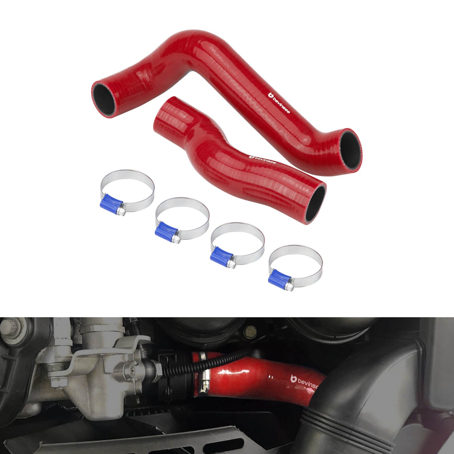 Silicone Radiator Coolant Hose Kit For BMW E46 Non-M 1999-2006