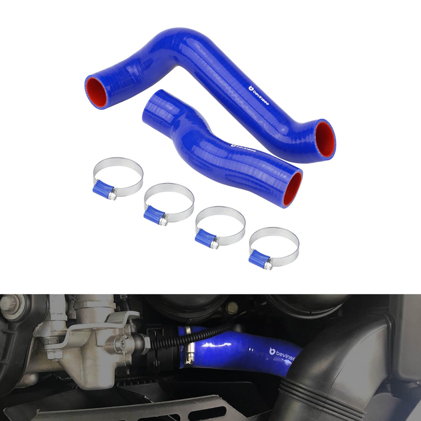 Silicone Radiator Coolant Hose Kit For BMW E46 Non-M 1999-2006