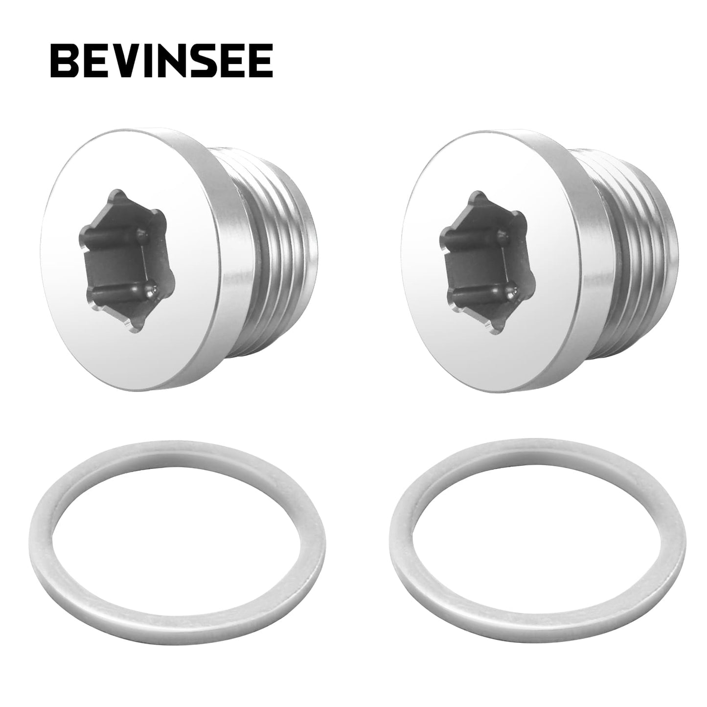 Solid Billet Aluminium Oil Thermostat Housing Plugs For BMW N54 N55 S55