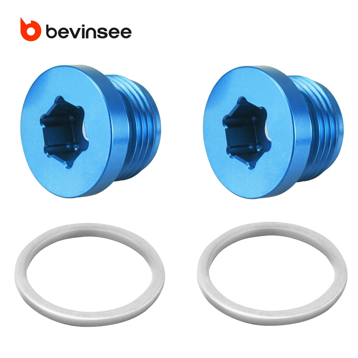 Solid Billet Aluminium Oil Thermostat Housing Plugs For BMW N54 N55 S55