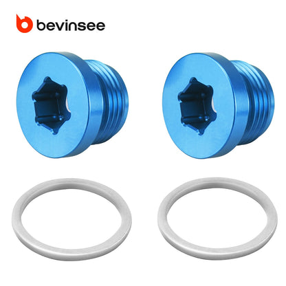 Solid Billet Aluminium Oil Thermostat Housing Plugs For BMW N54 N55 S55