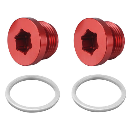 Solid Billet Aluminium Oil Thermostat Housing Plugs For BMW N54 N55 S55