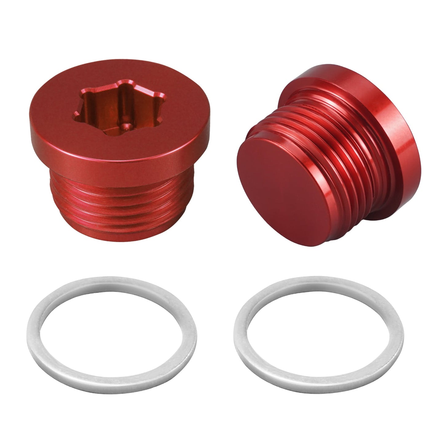 Solid Billet Aluminium Oil Thermostat Housing Plugs For BMW N54 N55 S55