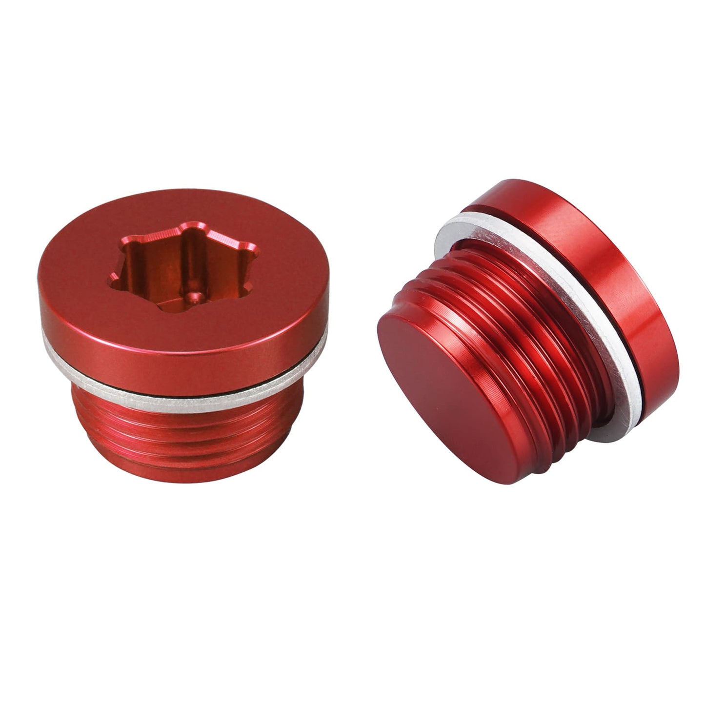 Solid Billet Aluminium Oil Thermostat Housing Plugs For BMW N54 N55 S55