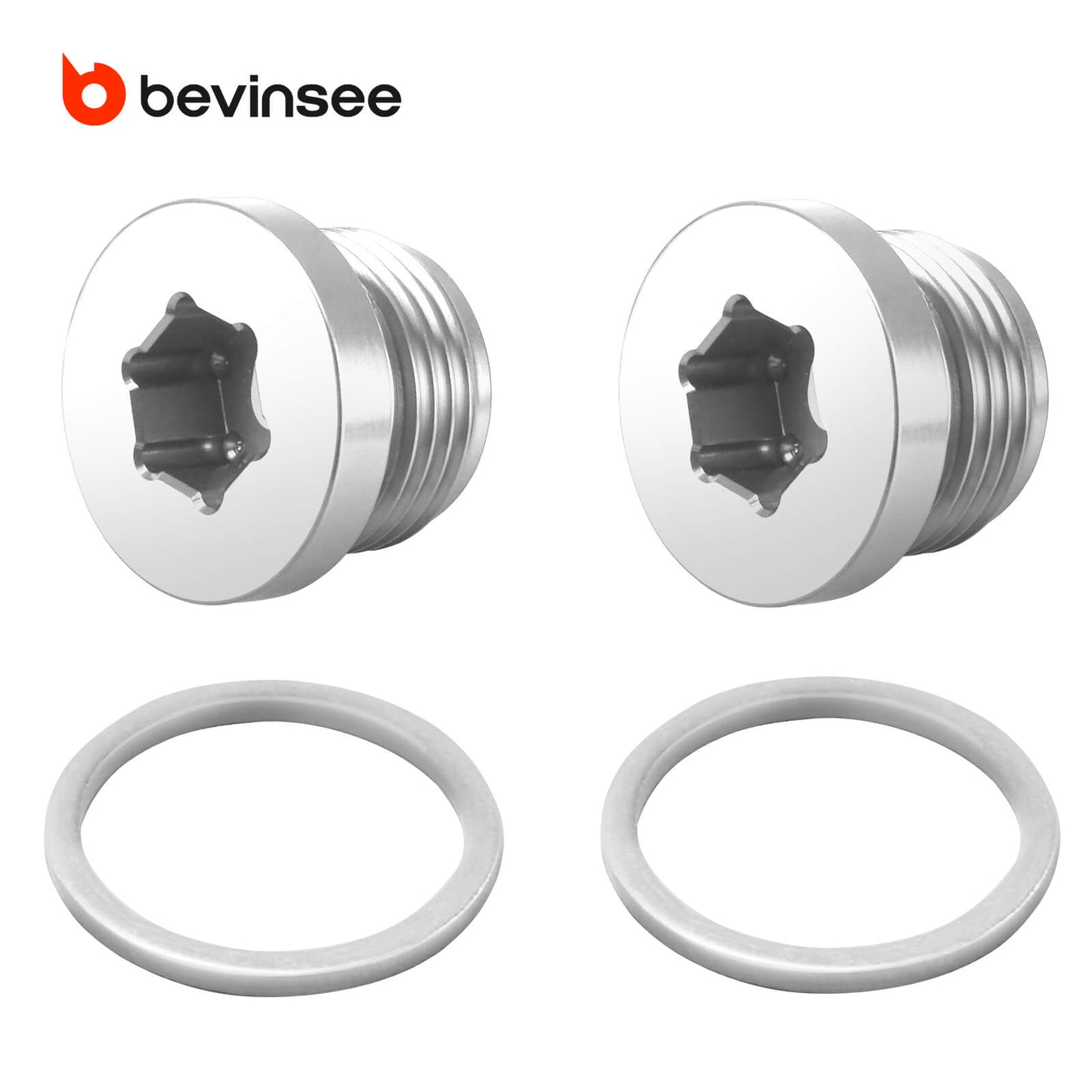 Solid Billet Aluminium Oil Thermostat Housing Plugs For BMW N54 N55 S55
