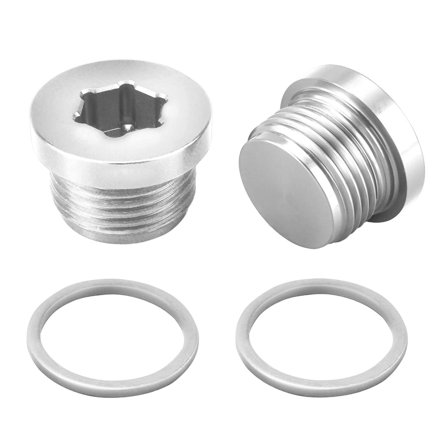 Solid Billet Aluminium Oil Thermostat Housing Plugs For BMW N54 N55 S55