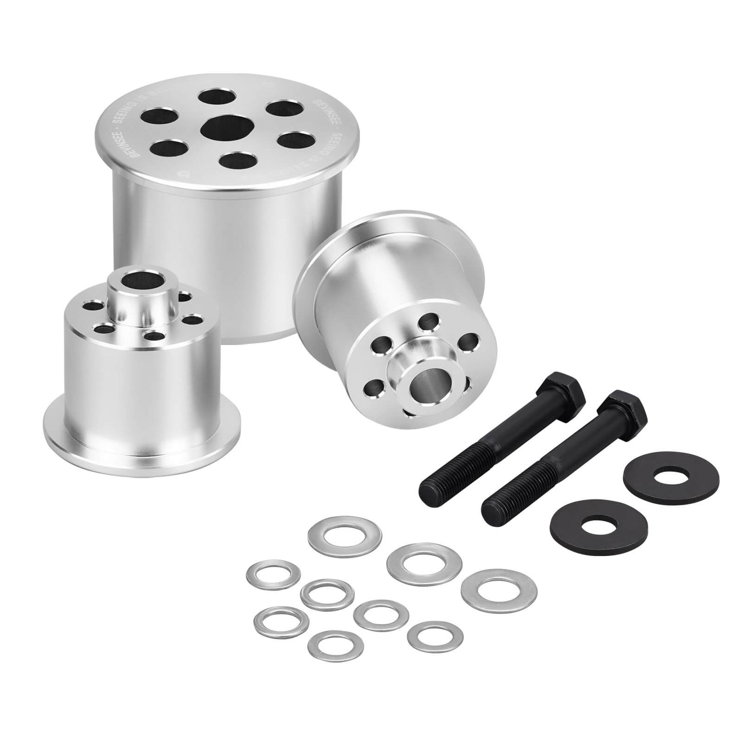 BEVINSEE Solid Differential Mount Bushing Set For BMW E46 Non-M