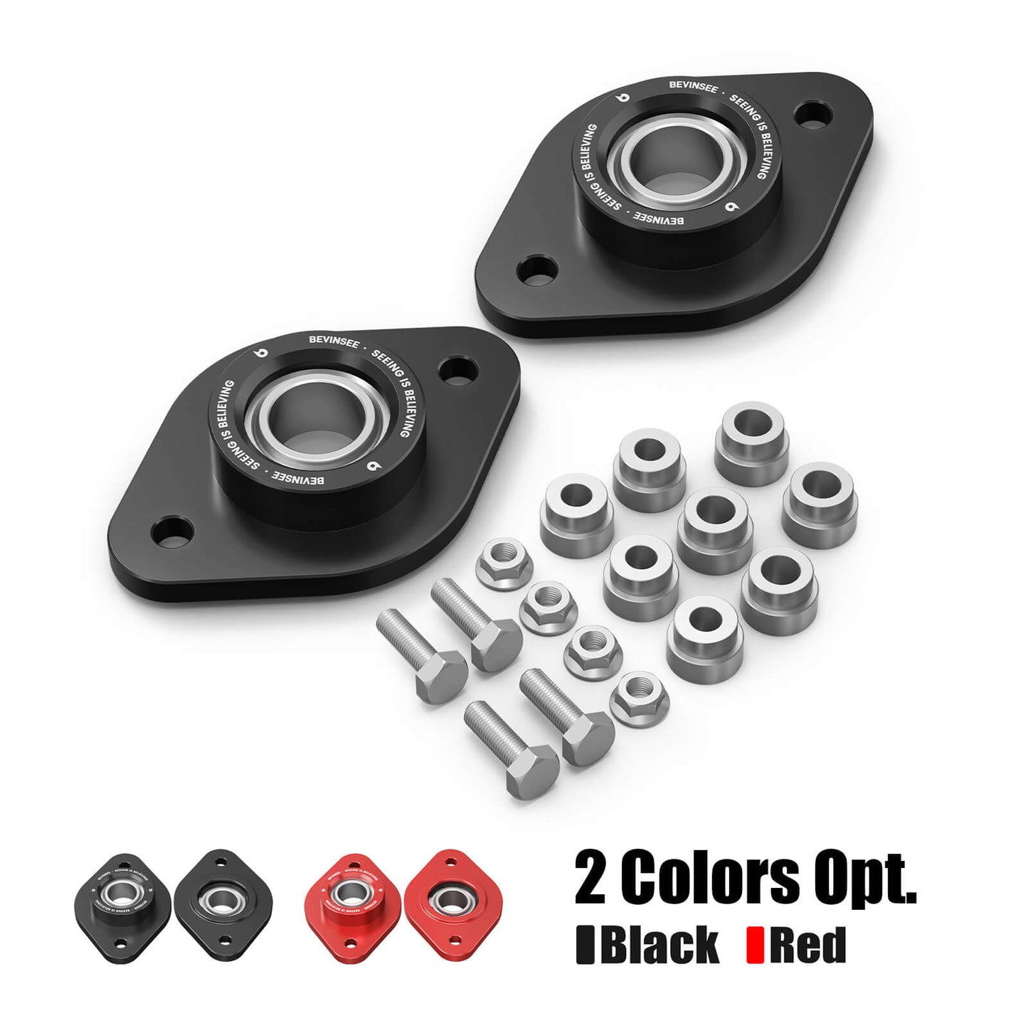 Spherical Rear Shock Mounts Upgraded For BMW E30 E36 E46 Z3 Z4 M3 320i 325i 328i 330i