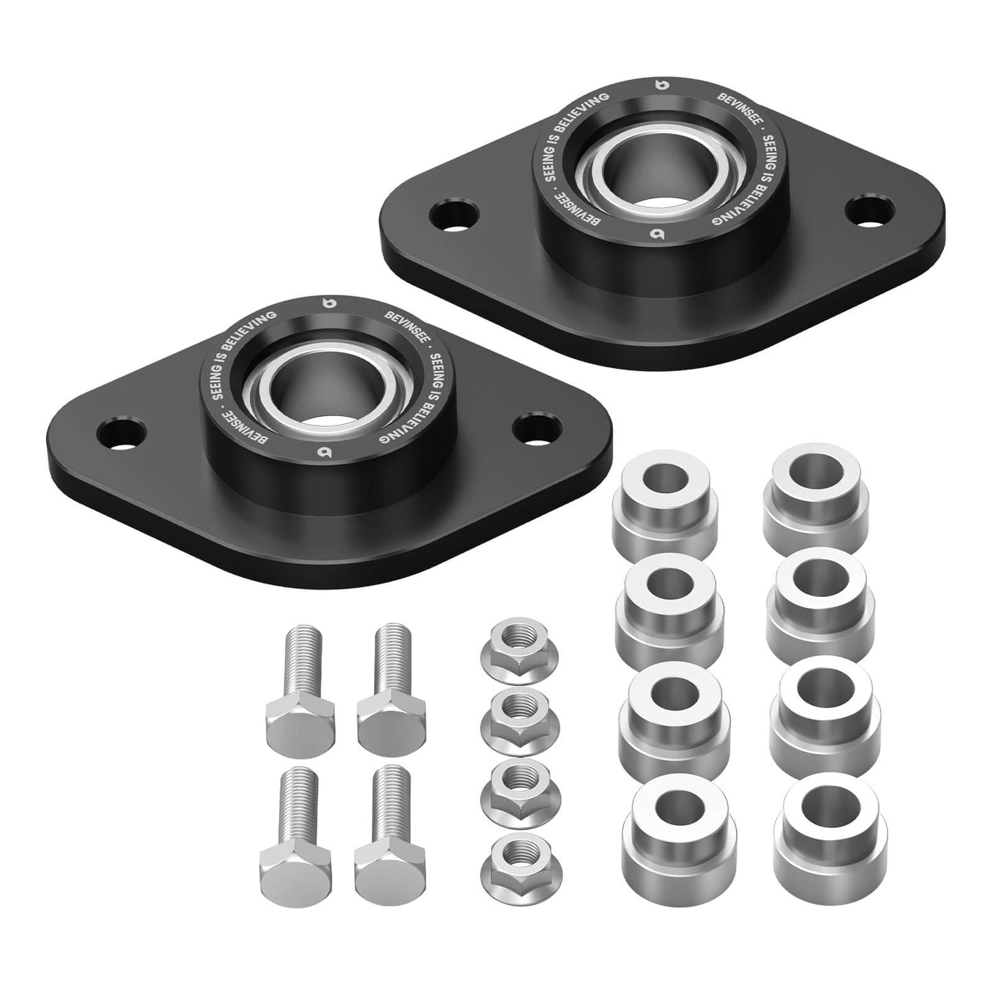 Spherical Rear Shock Mounts Upgraded For BMW E30 E36 E46 Z3 Z4 M3 320i 325i 328i 330i