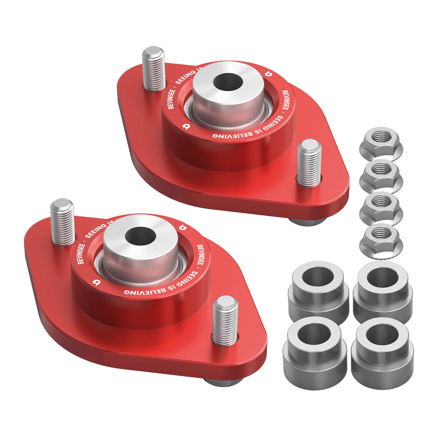 Spherical Rear Shock Mounts Upgraded For BMW E30 E36 E46 Z3 Z4 M3 320i 325i 328i 330i