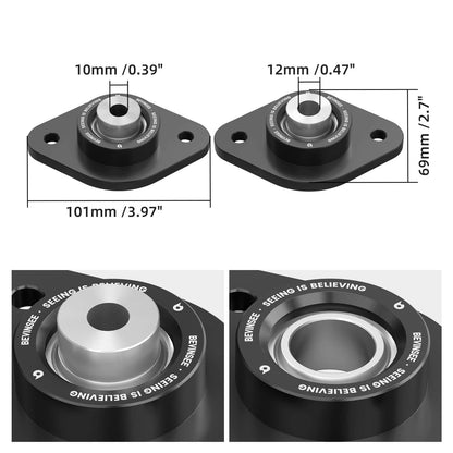 Spherical Rear Shock Mounts Upgraded For BMW E30 E36 E46 Z3 Z4 M3 320i 325i 328i 330i