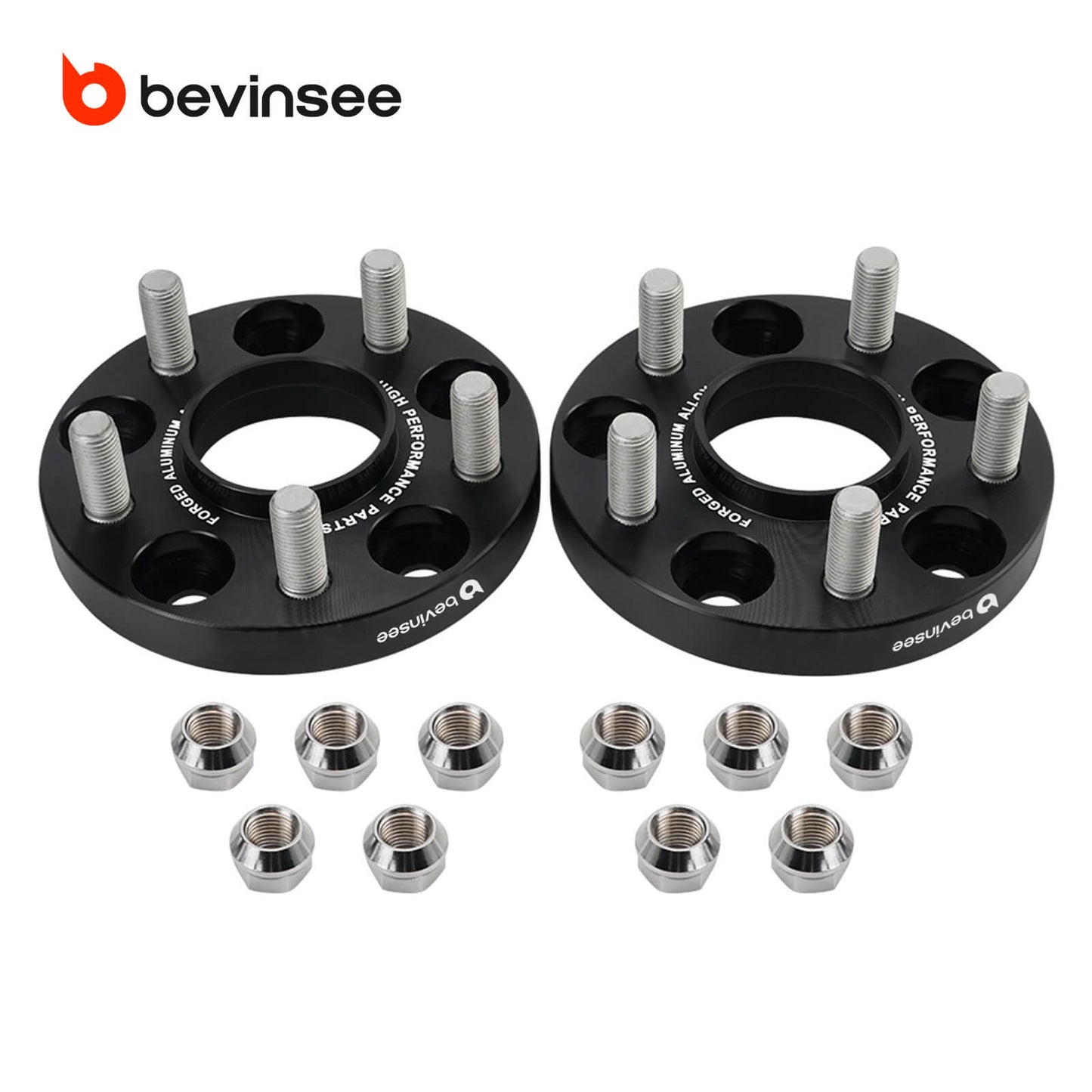 BEVINSEE 2x 20mm Stagger Wheel Spacers Standard / Long Range For Tesla Model 3