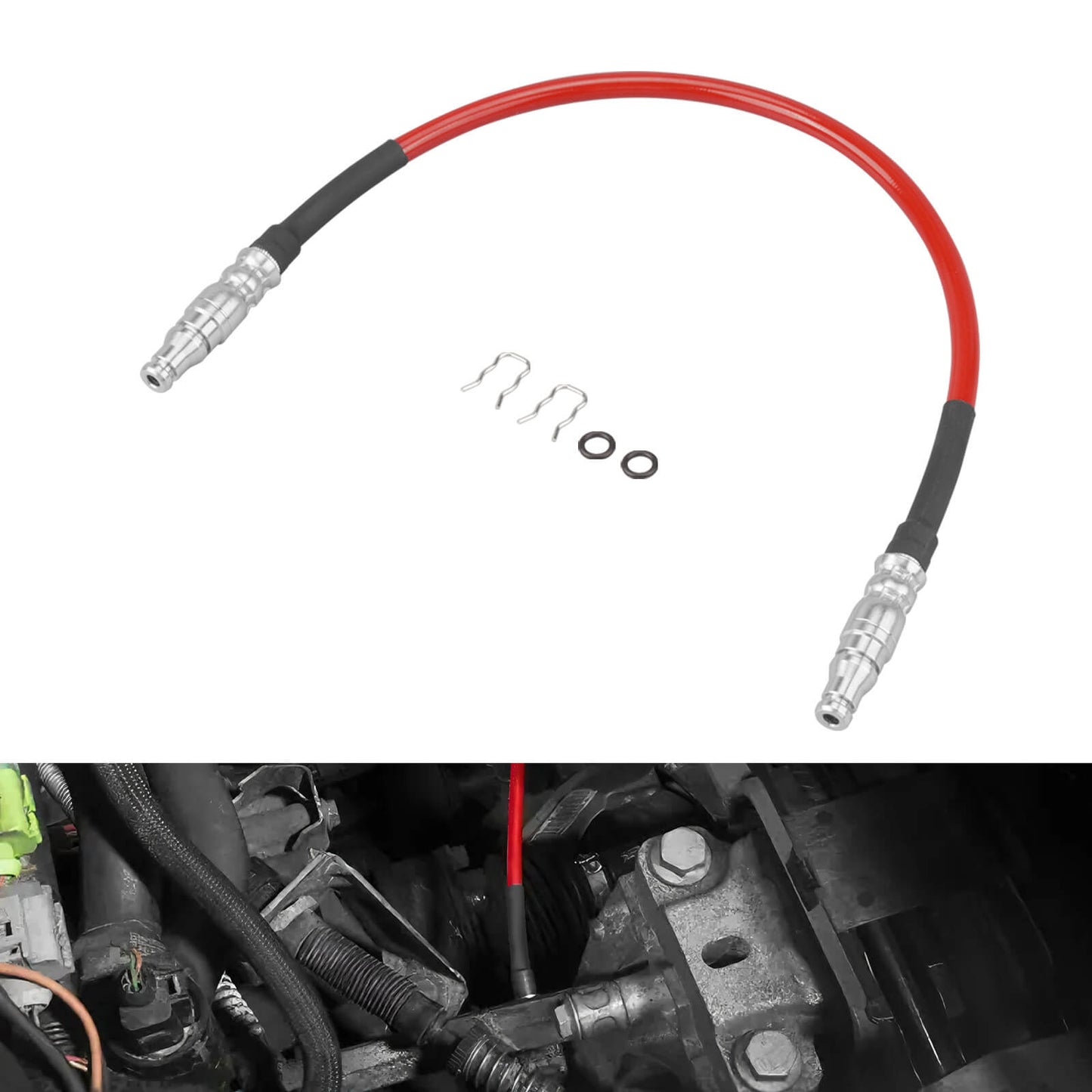 Stainless Steel Clutch Hose for 5-Speed Manual Transmission LHD For VW Glof Audi A3