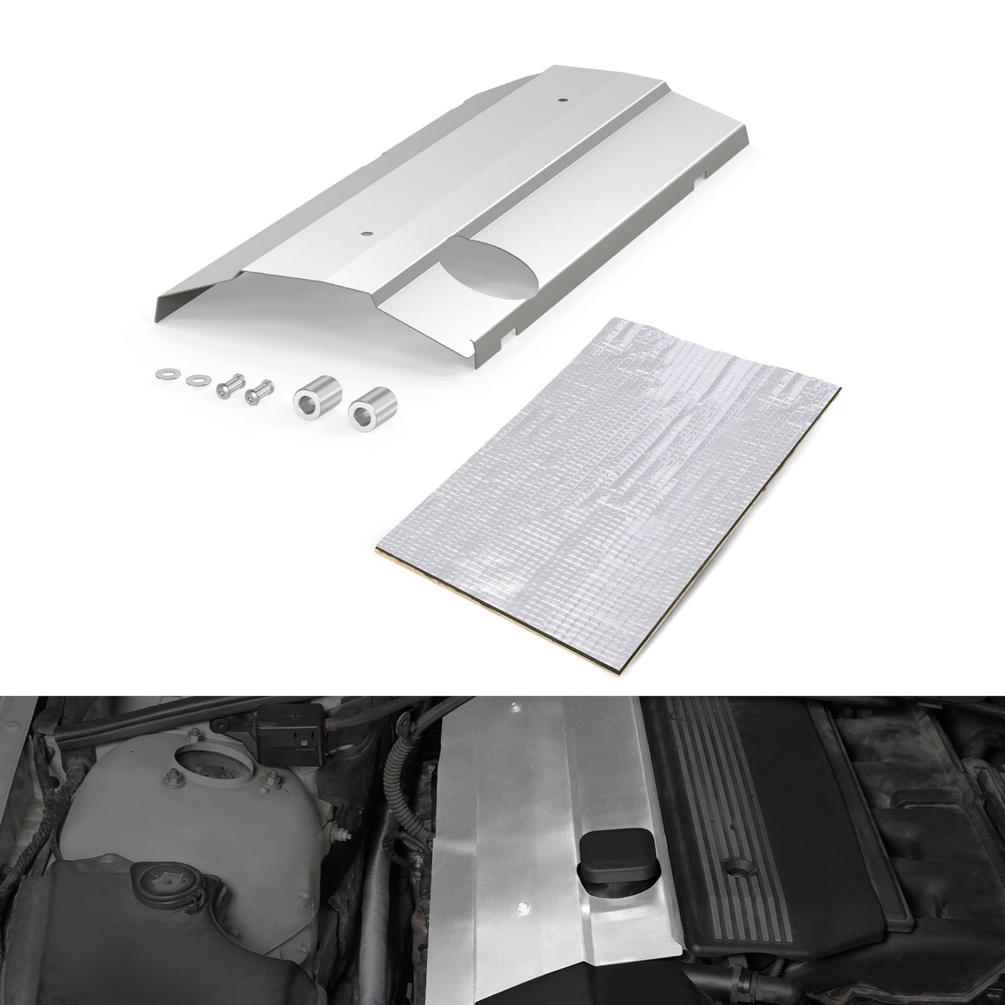 Stainless Steel Valve Cover Heat Shield For BMW M52TU M54 TURBO