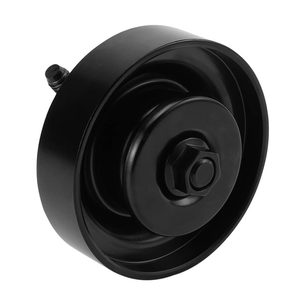 Steel Belt Tension Pulley Black Steel 1pc for Hyundai Accent Elantra Kia Rio Spectra