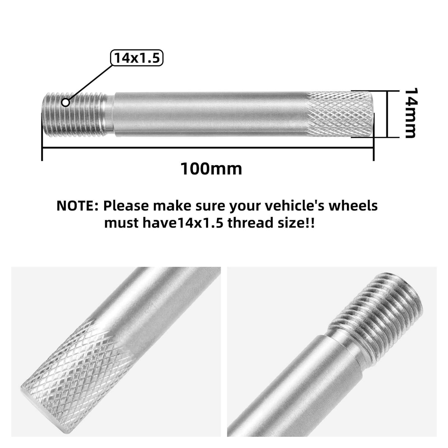 304 Stainless Steel Wheel Hanger M14X1.5 Lug Guide Tool for VW for Audi for Porsche