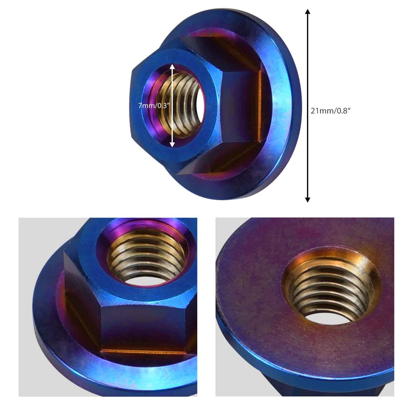 Titanium Strut Shock Tower Dress Up Replacement Nuts Kit For BMW E46 E90 E92