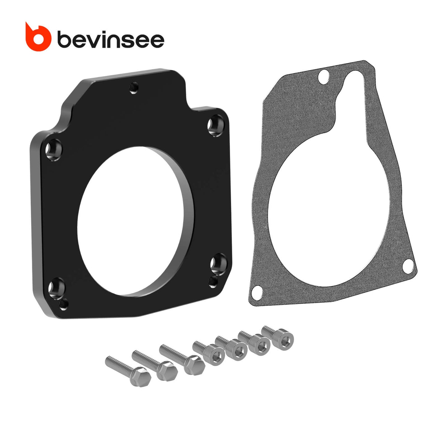 For 4 Bolt to 3 Bolt Throttle Body Adapter w/ Gasket For Drive By Wire LS Engine