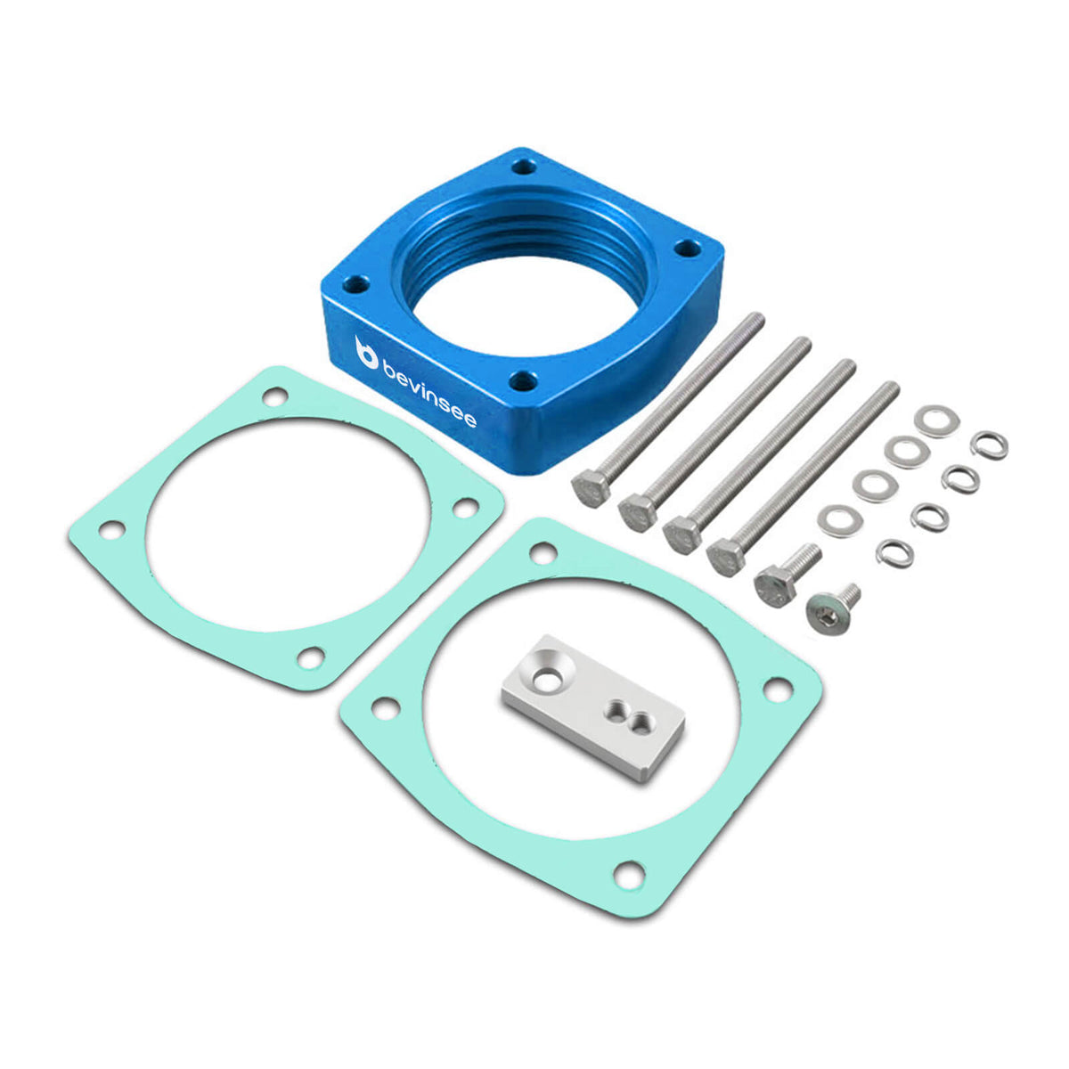 BEVINSEE Espaçador do corpo da borboleta para Nissan 350Z com motor 3.5L