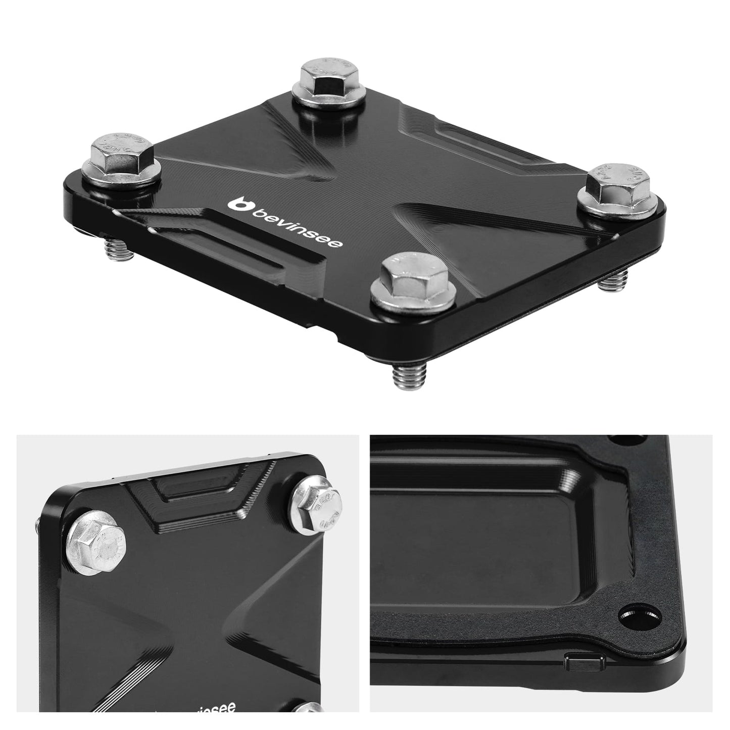 BEVINSEE Timing Chain Cover Plate 11324-0P010 Replacement For Toyota 4Runner Tacoma