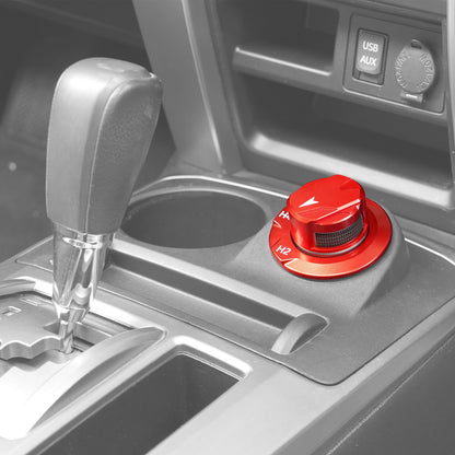 BEVINSEE Transfer Case Dial Knob Cap & Bezel For Toyota 4Runner 2014-2024