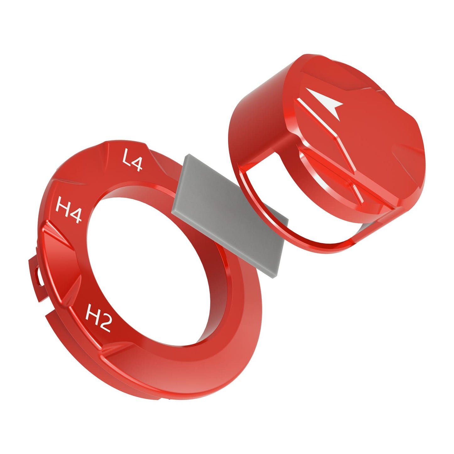 BEVINSEE Transfer Case Dial Knob Cap & Bezel For Toyota 4Runner 2014-2024