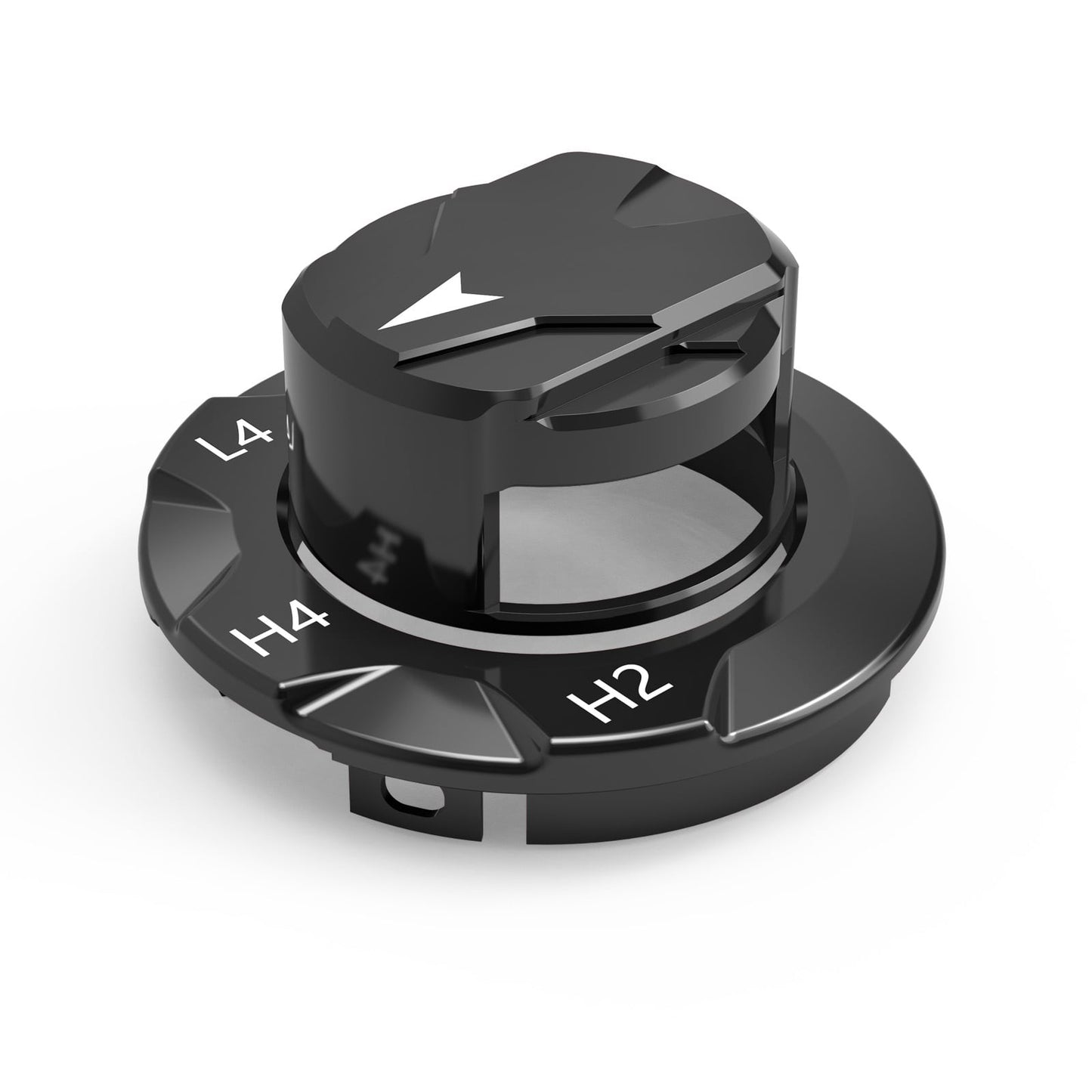 BEVINSEE Transfer Case Dial Knob Cap & Bezel For Toyota 4Runner 2014-2024