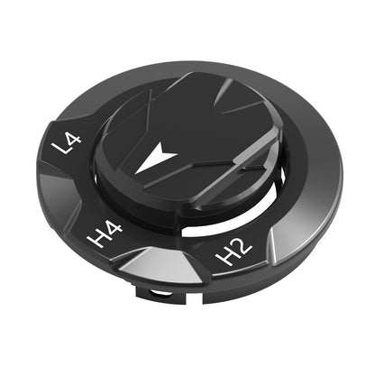 BEVINSEE Transfer Case Dial Knob Cap & Bezel For Toyota 4Runner 2014-2024