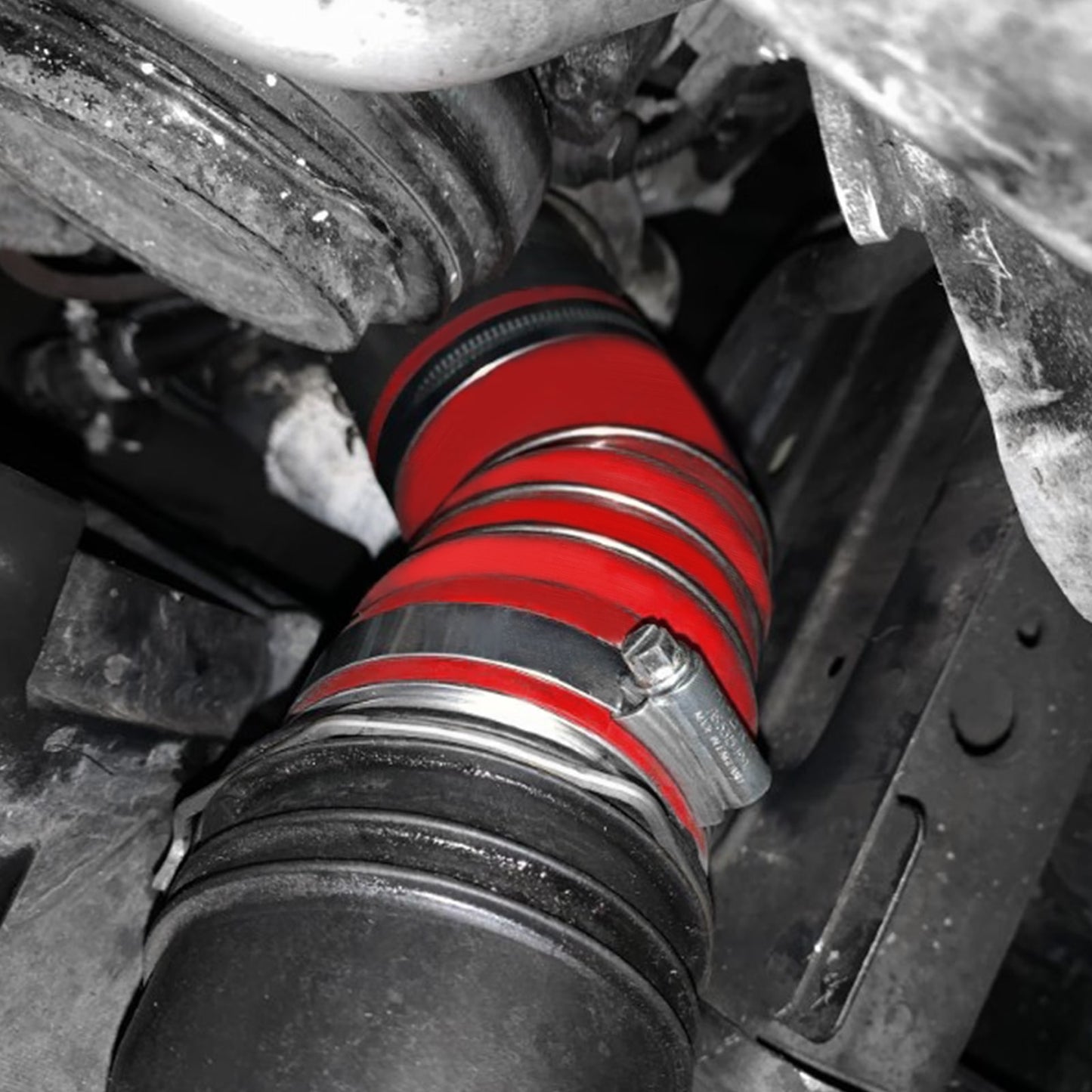 Twin-Turbo Reinforced Silicone Boost Hose for BMW M57 335D E90 E91 E92