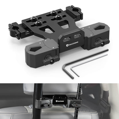 Aluminium Universal Vehicle Headrest Mount Rack For SUVs