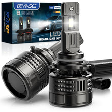 BEVINSEE V55 Upgrade 9006 LED Headlight Bulb 150W/Pair Halogen Replacement