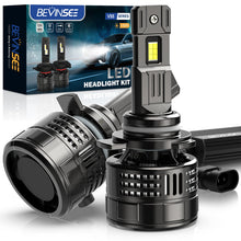 BEVINSEE V55 Upgrade 9012 LED Headlight Bulb 150W/Pair 28,000 LM 6000K
