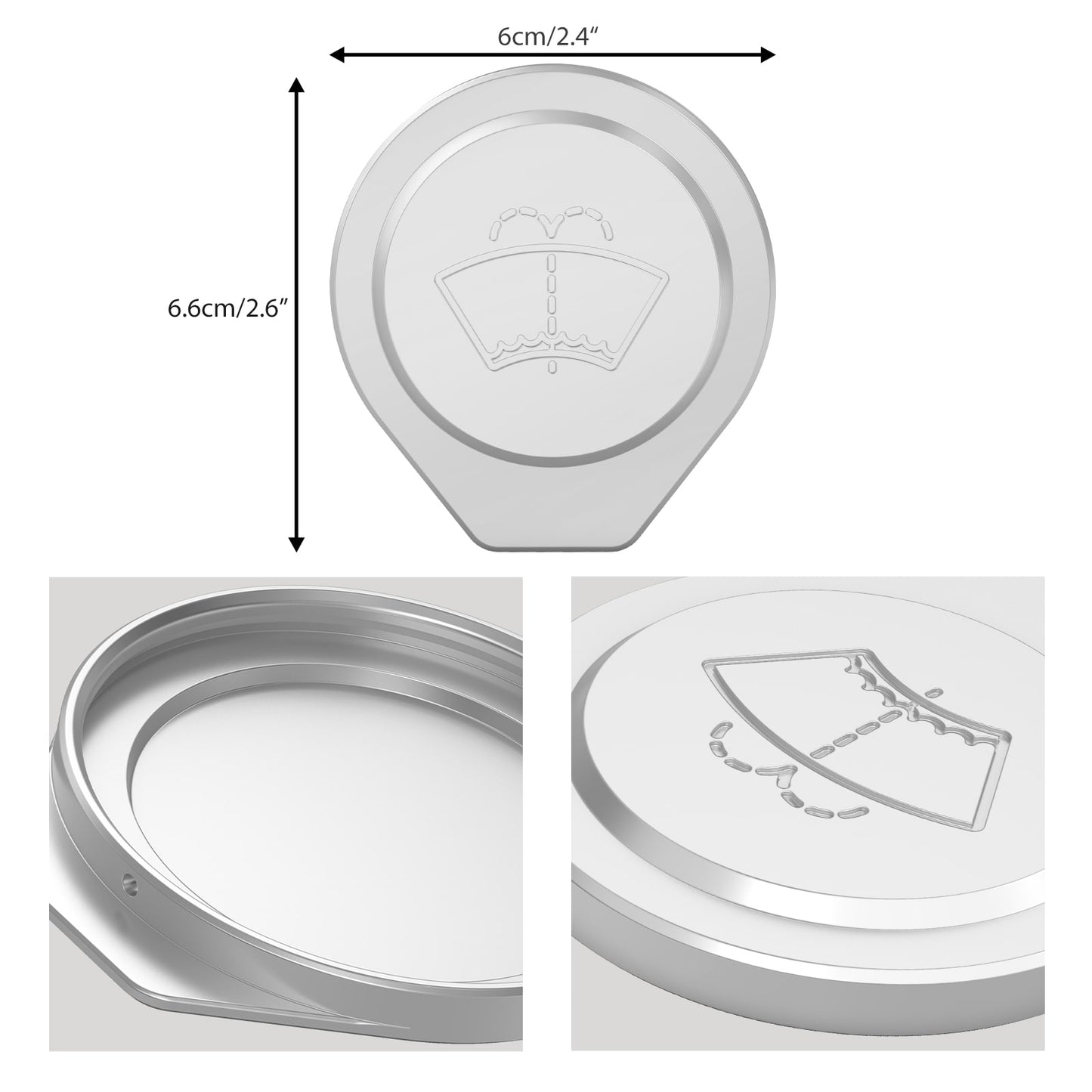 Aluminum Washer Fluid Reservoir Cap For BMW E90 E91 E92 E93 X1 E84 E81 E82 E87 E88