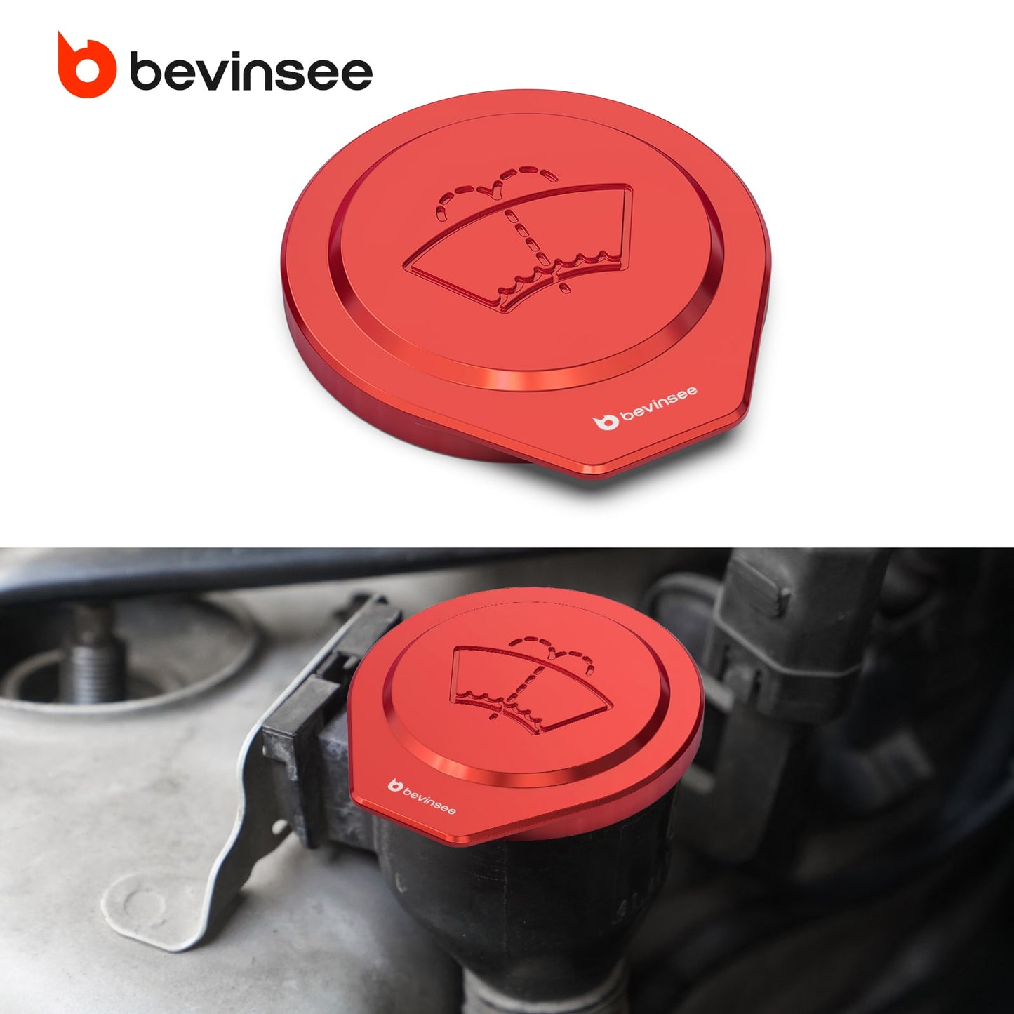 Aluminum Washer Fluid Reservoir Cap For BMW E90 E91 E92 E93 X1 E84 E81 E82 E87 E88