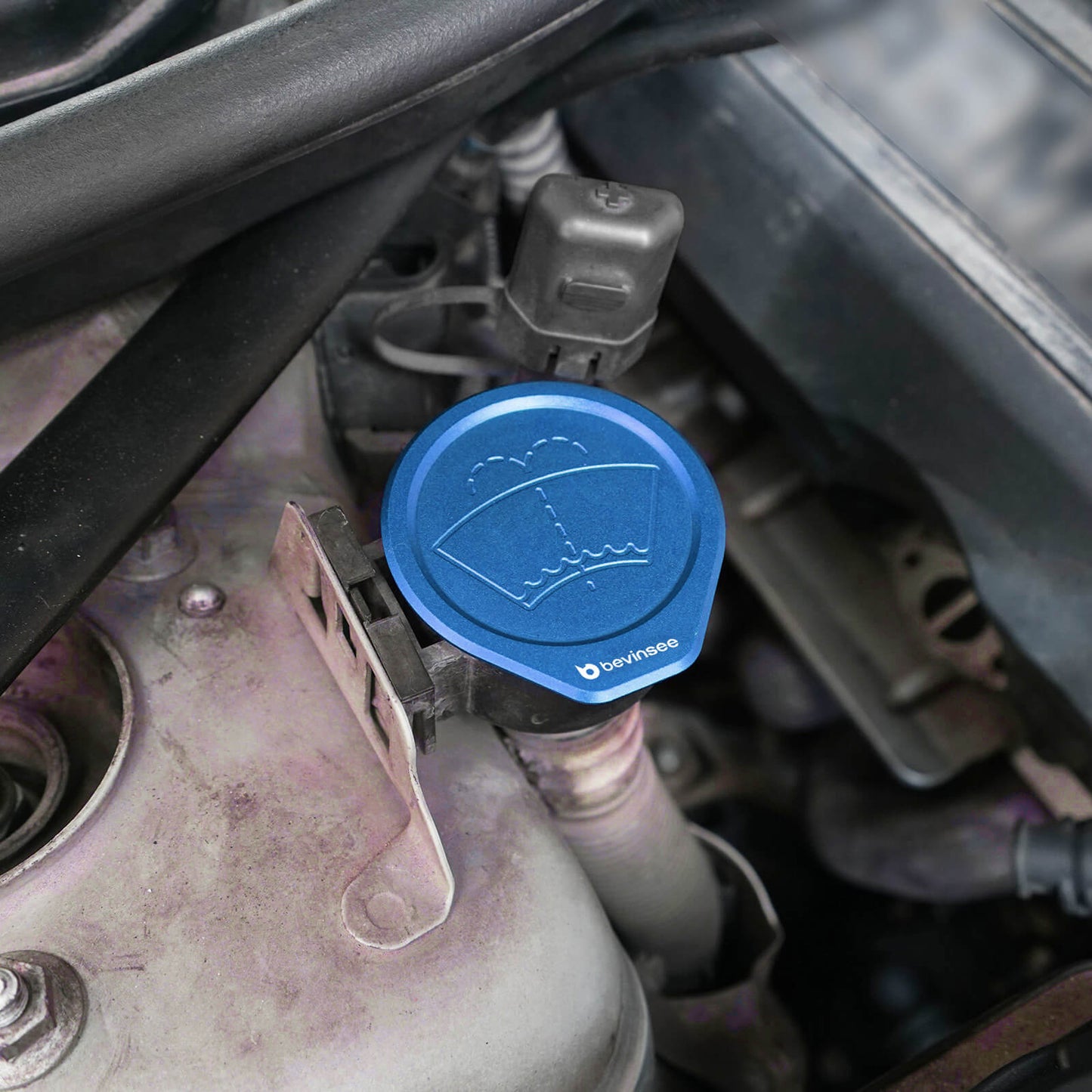 Aluminum Washer Fluid Reservoir Cap For BMW E46 320i 323i 325i 330i 1999-2006