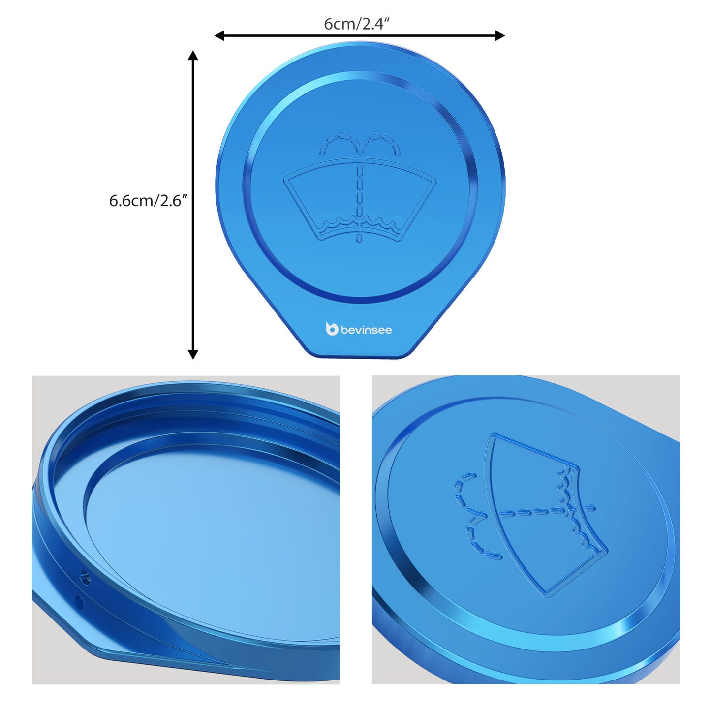 Aluminum Washer Fluid Reservoir Cap For BMW E90 E91 E92 E93 X1 E84 E81 E82 E87 E88