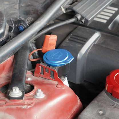 Aluminum Washer Fluid Reservoir Cap For BMW E90 E91 E92 E93 X1 E84 E81 E82 E87 E88