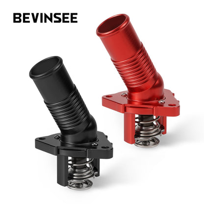 BEVINSEE Water Inlet with Thermostat For Toyota 4Runner 2003-2024
