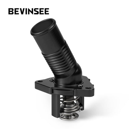BEVINSEE Water Inlet with Thermostat For Toyota 4Runner 2003-2024