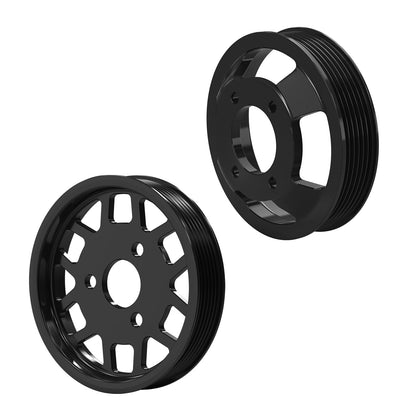 M52TU/M54 Aluminum Water Pump & Power Steering Pump Pulley Kit For BMW E46