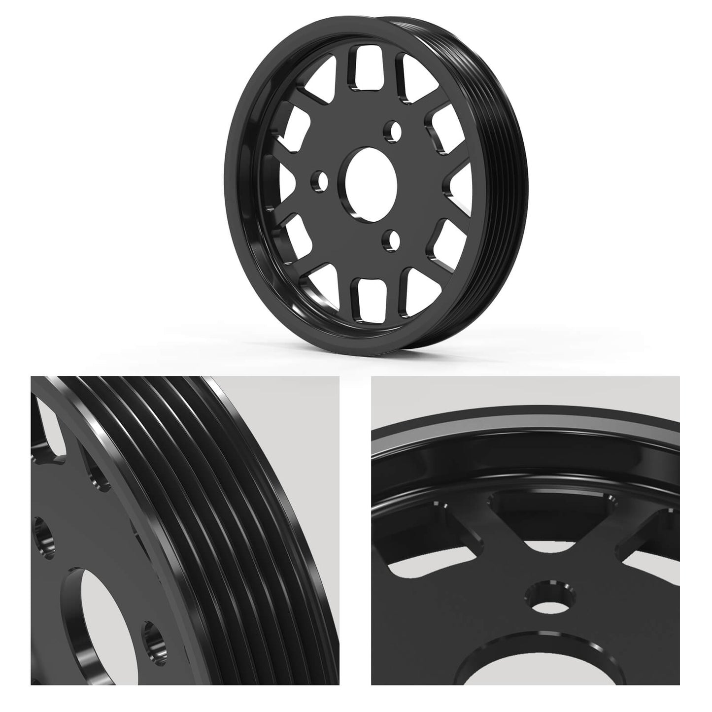 Water Pump Pulley & Power Steering Pulley For BMW E36 E39 Z3 M52