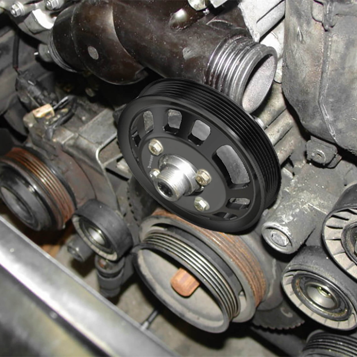 Water Pump Pulley & Power Steering Pulley For BMW E36 E39 Z3 M52