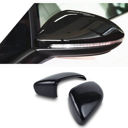 Left Side Wing Door Mirror Cover Glossy Black ABS For Golf MK6