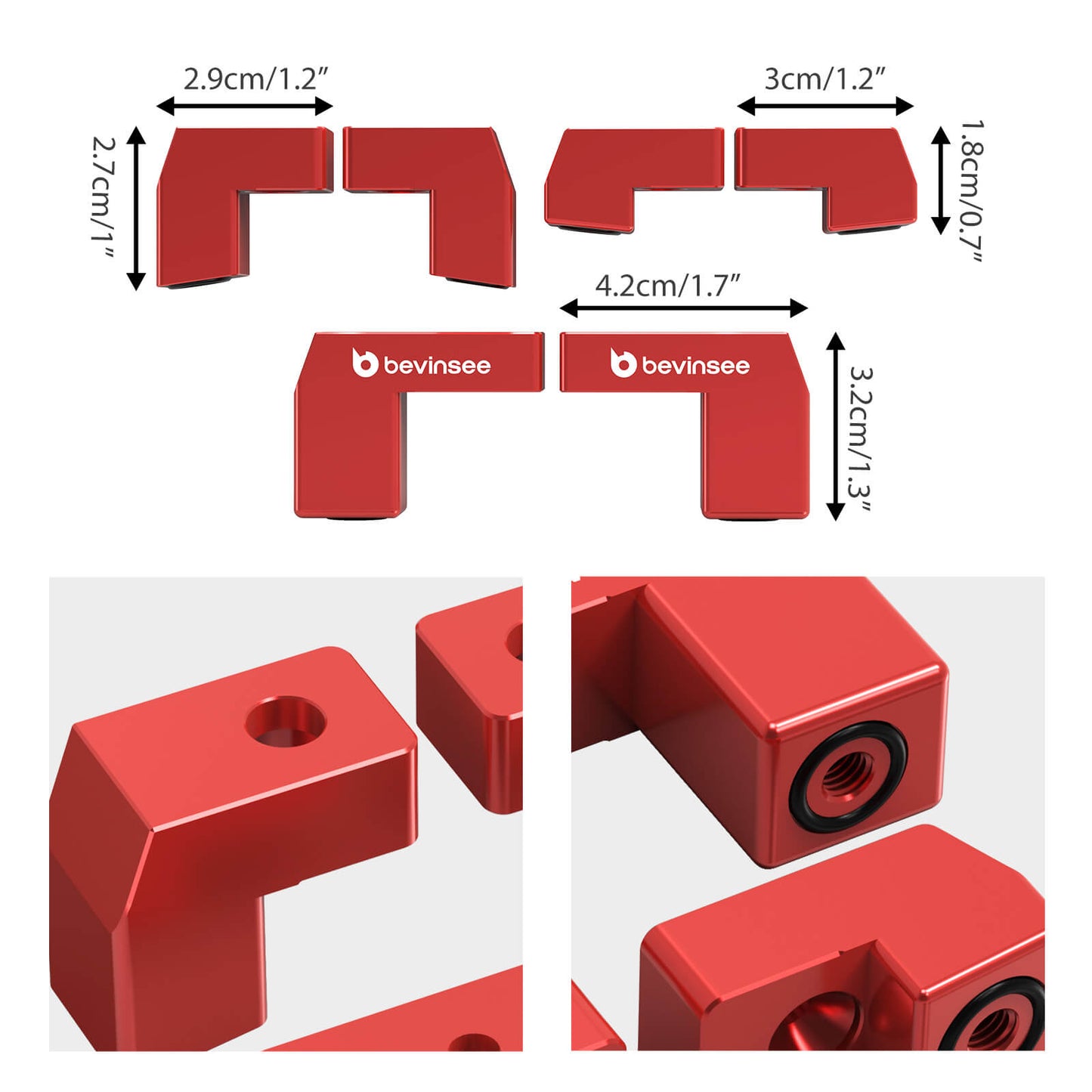 Wing Spoiler Riser Kit for Ford Fiesta ST Hatchback 2014-2019