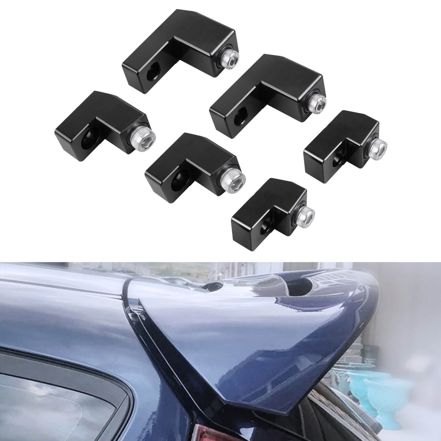 Wing Spoiler Riser Kit for Ford Fiesta ST Hatchback 2014-2019