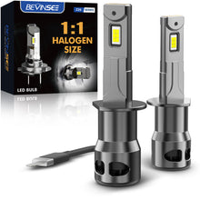 BEVINSEE Z26 H1 LED Headlight Fog Light Bulbs Canbus Error Free 6000K 12000LM