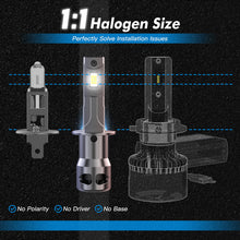 BEVINSEE Z26 H1 LED Headlight Fog Light Bulbs Canbus Error Free 6000K 12000LM