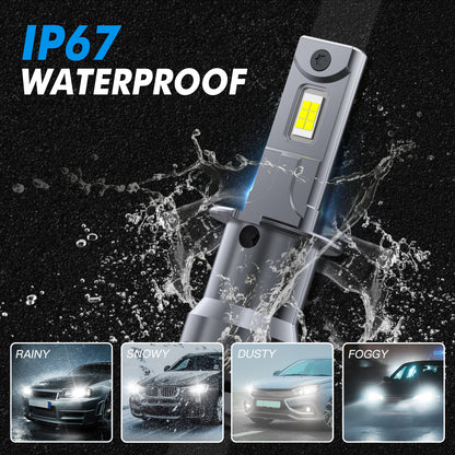 BEVINSEE Z26 H3 LED Headlight Fog Light Bulbs Canbus Error Free 6000K 12000LM