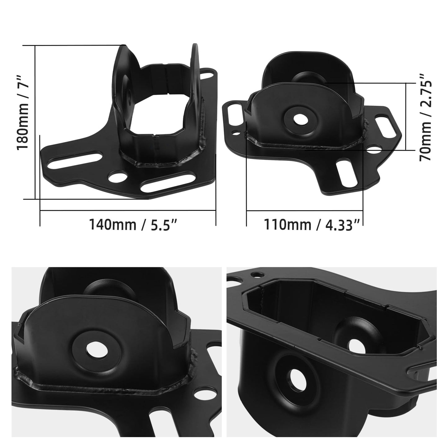 Adjustable Rear Trailing Arm Bracket Set For BMW E36 E46 Z4