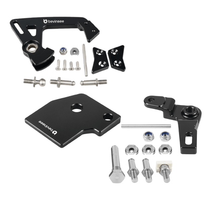 Verstelbare korte schakelarm 6 versnellingen, schakelhefboom en afstandsset voor gaspedaal voor MQ350 VW Golf GTI MK7 MK7.5 MK8 2.0T 02Q